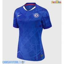Camisa de time de futebol Chelsea Enzo Fernandez #8 Replicas 1º Equipamento Feminina 2025-26 Manga Curta